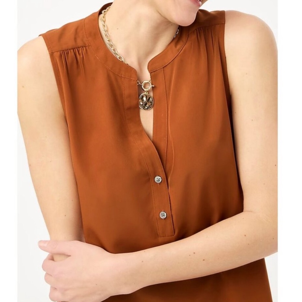 J. Crew Sleeveless Popover Top